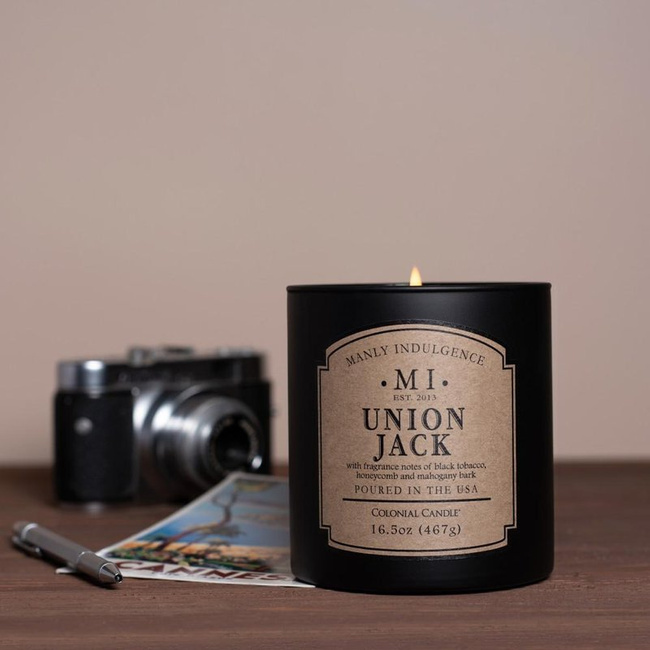 Ароматическая соевая свеча для мужчин Colonial Candle - Union Jack