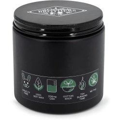 Candela profumata da soia CBD nel vetro Harmony Cashmere Kush Candle Brothers 350 g
