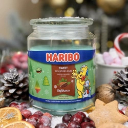 Vánoční vonná svíčka ve skle Haribo - Sweet Wonderland