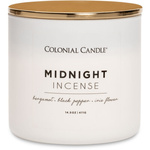 Colonial Candle Pop Of Color vonná sojová svíčka ve skle 3 knoty 14,5 oz 411 g - Midnight Incense