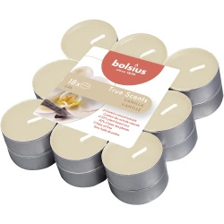 Bolsius True Scents portacandele profumati 18 pezzi - Vaniglia Vanilla