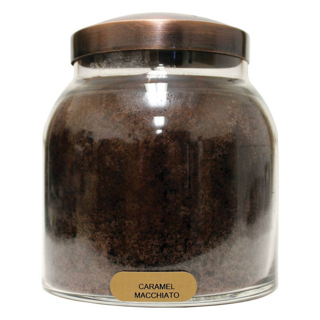 Cheerful Candle Papa Jar duża świeca zapachowa w szklanym słoju 2 knoty 34 oz 963 g - Caramel Macchiato