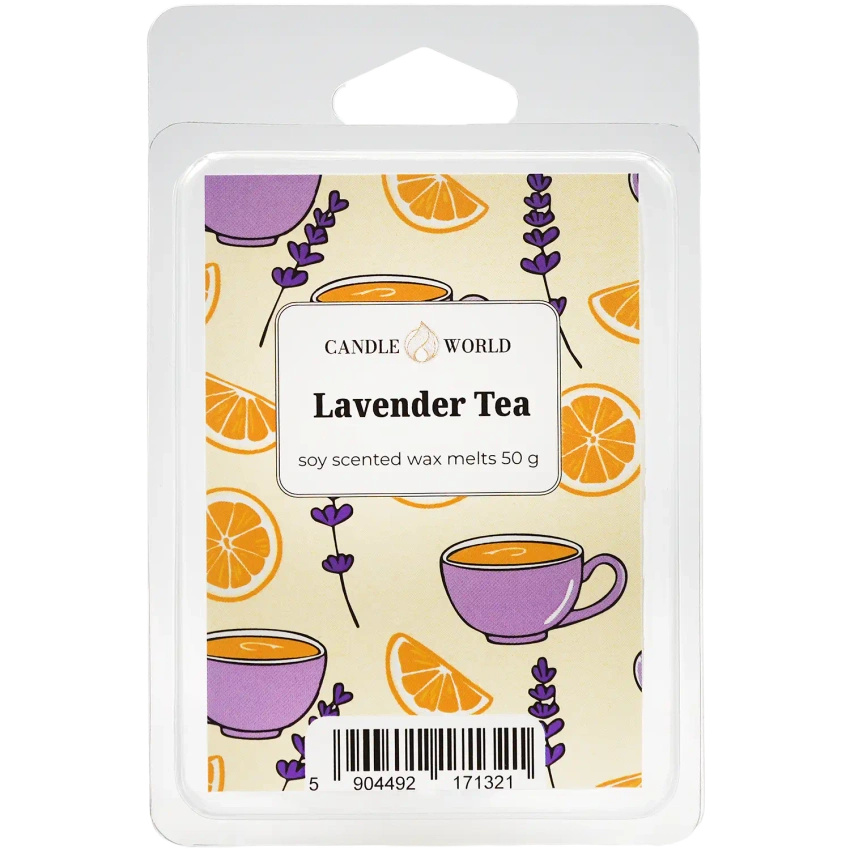 Candle World cera perfumada de soja Lavender Tea 50 g Lavanda