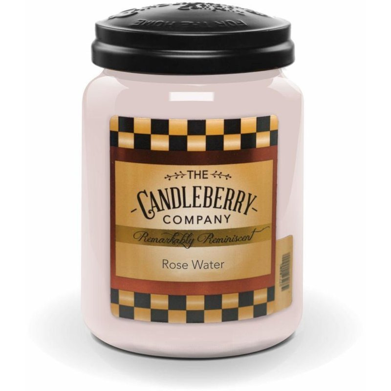 Grande bougie parfumée Candleberry dans un verre 570 g - Rose Water™