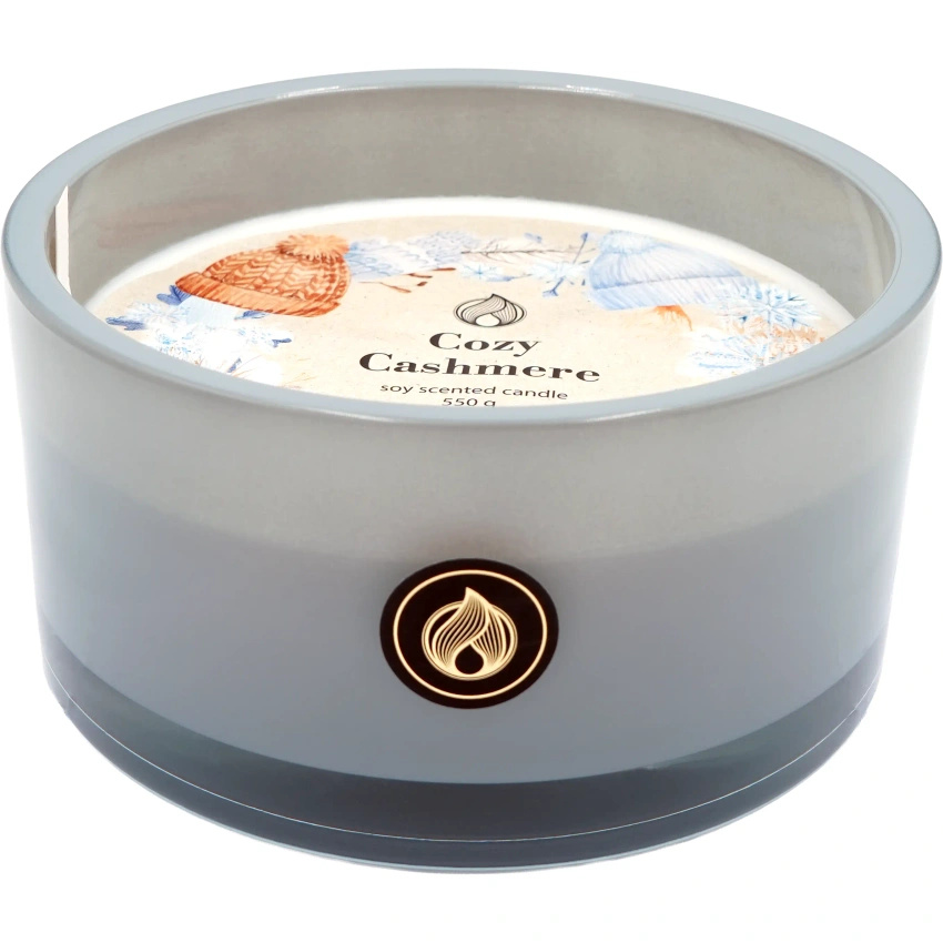 Candle World bougie en verre parfumée au soja Cozy Cashmere Cachemire 550 g