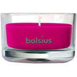 Bolsius świeca zapachowa w szkle 50/80 mm True Scents różowa - Piwonia Peony