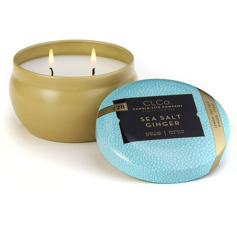 Duftkerze 2 Dochte Meersalz Ingwer - Sea Salt Ginger Candle-lite