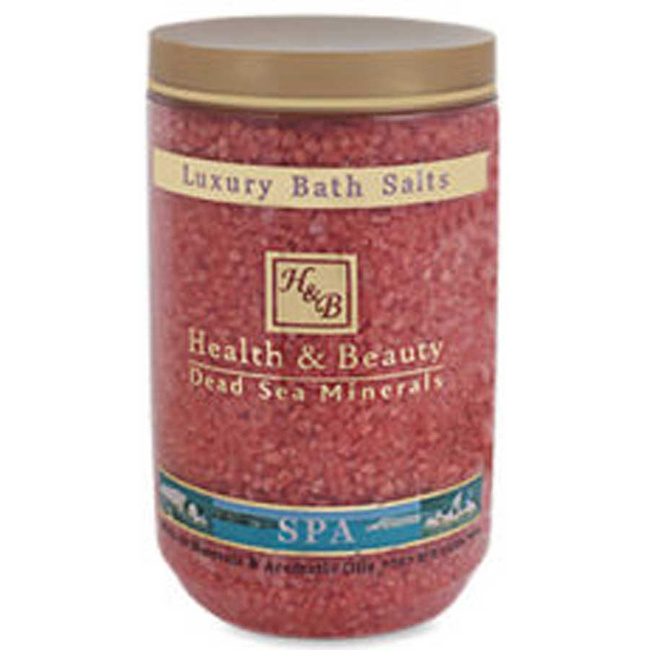 Prírodná kúpeľová soľ z Mŕtveho mora a bio ružové oleje 1200 g Health & Beauty