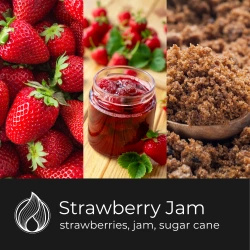 Candle World soy scented candle jar Strawberry Jam 120 g