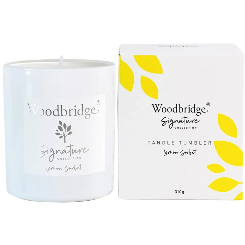 Geschenkkaars citrus geur Lemon Sorbet 310 g Woodbridge