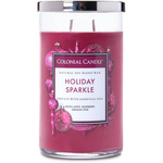Colonial Candle Klasikinė didelė sojų kvapo žvakė stiklinėje 19 uncijų 538 g – Holiday Sparkle