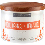Vela de soja perfumada Blood Orange Teakwood Candle-lite