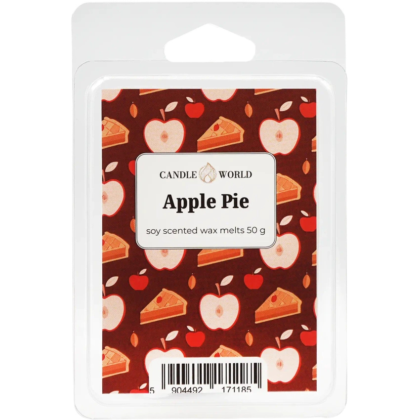 Candle World cera perfumada de soja Apple Pie 50 g Tarta de manzana