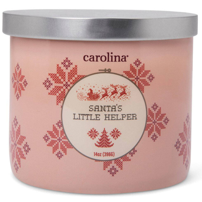 Świeca świąteczna sojowa zapachowa w szkle 3 knoty Colonial Candle 396 g - Santa´s Little Helper