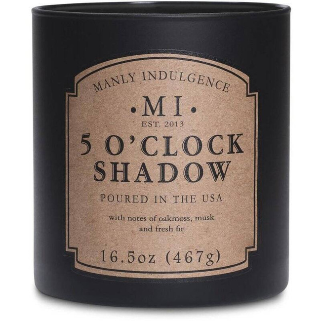 Soja geurkaars voor heren Colonial Candle - 5 o'Clock Shadow