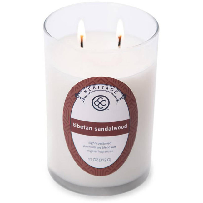 Soy scented candle Tibetan Sandalwood Colonial Candle