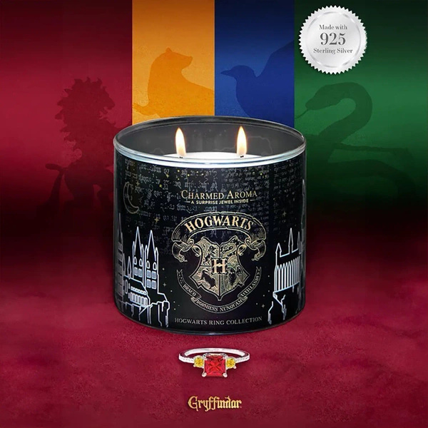 Bougie bijoux Charmed Aroma Bague Harry Potter Poudlard Gryffondor