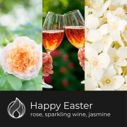 Candle World vela perfumada de soja pascua tarro Happy Easter 120 g