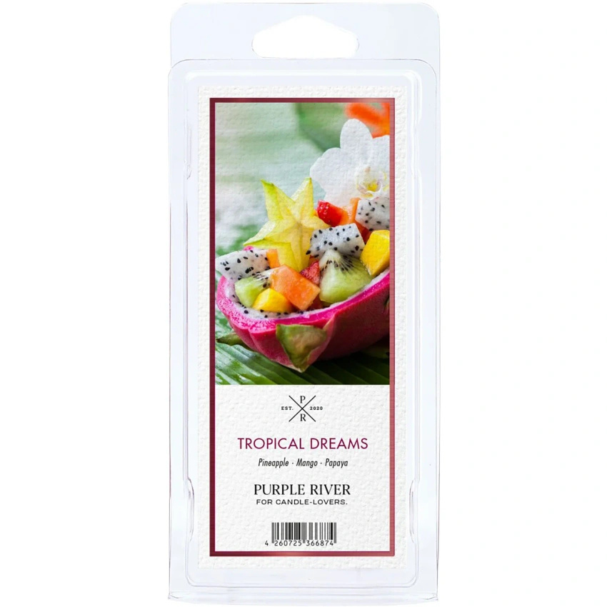 Cera perfumada de soja Tropical Dreams Purple River 50 g