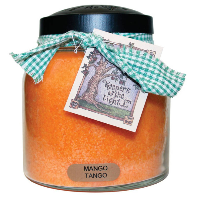 Cheerful Candle Papa Jar large glass jar scented candle 2 wicks 34 oz 963 g - Mango Tango