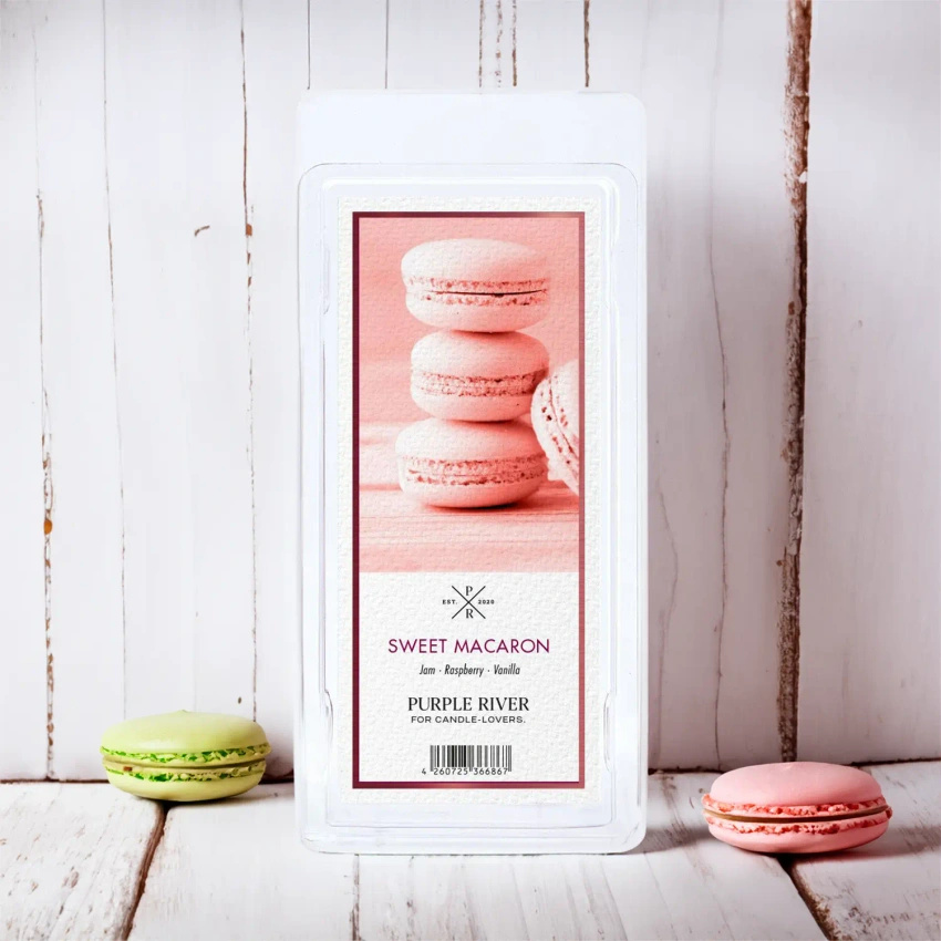 Duftwachs Soja Sweet Macaron Purple River 50 g