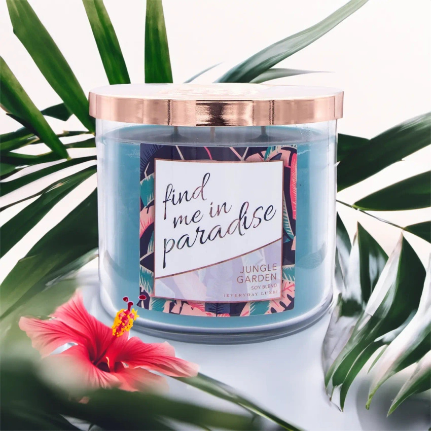Colonial Candle Luxe vela perfumada de soja en vaso Flaming - Find Me In Paradise