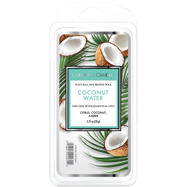 Colonial Candle Classic soy wax melt 6 cubes 2.75 oz 77 g - Coconut Water