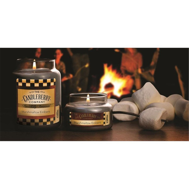 Candleberry large scented candle in glass 570 g - Marshmallow Embers™