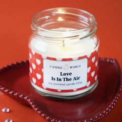 Candle World soy scented candle in jar Love is In the Air 120 g