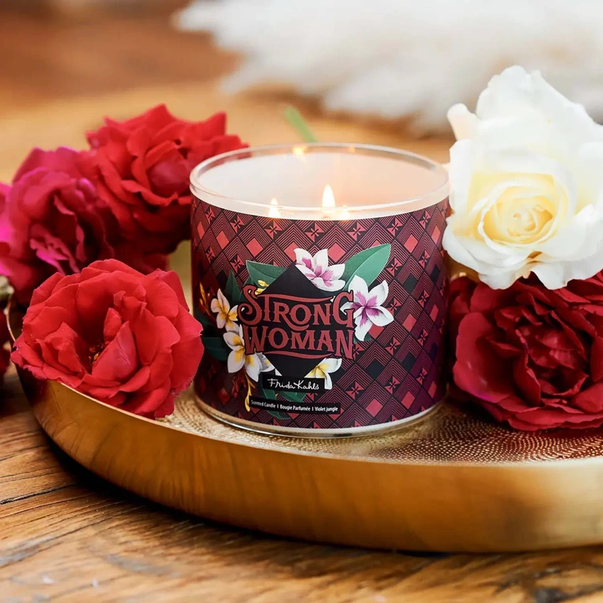 Frida Kahlo bougie parfumée en verre pour la femme forte Strong Woman 400 g