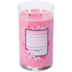 Colonial Candle Classic vela perfumada de soja grande en vaso de vaso 19 oz 538 g - Pink Cherry Blossom