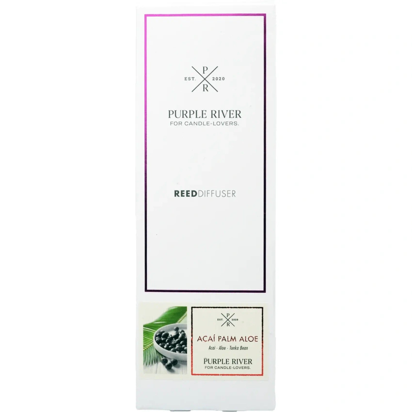 Purple River vonné tyčinky Acai Palm Aloe ve skleněném flakonu o objemu 100 ml