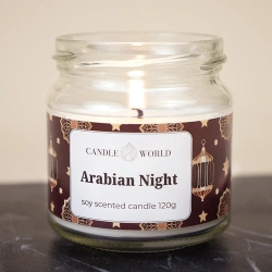 Candle World soy arabic scented candle jar Arabian Night 120 g 