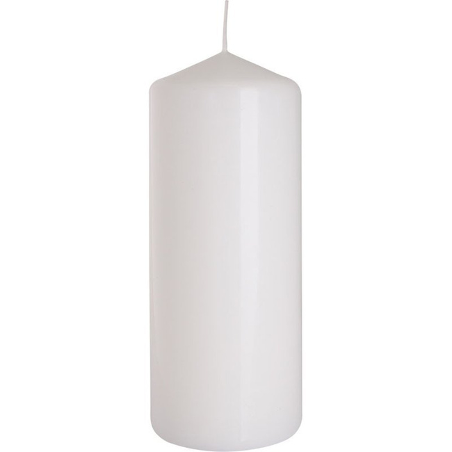 Bispol pillar unscented solid candle 150/58 mm - White