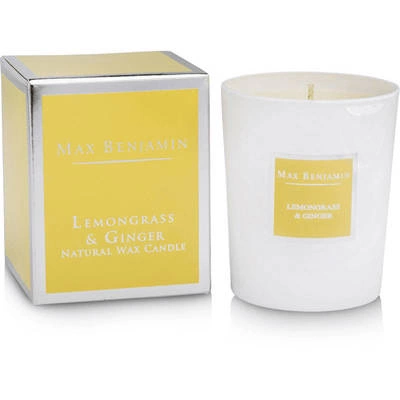 Max Benjamin Collection Classic handmade scented candle in glass - Lemongrass & Ginger