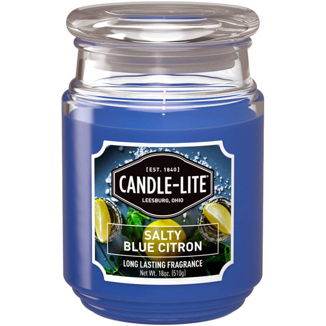 Vela perfumada natural Salty Blue Citron Candle-lite