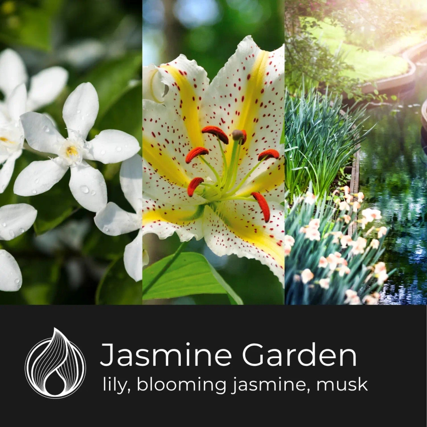 Candle World bougie parfumée au soja Jasmine Garden 110 g Jasmin