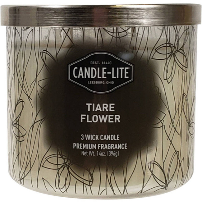 Natural scented candle 3 wicks - Tiare Flower Candle-lite