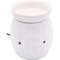 Electric wax burner with removable bowl Boro - White