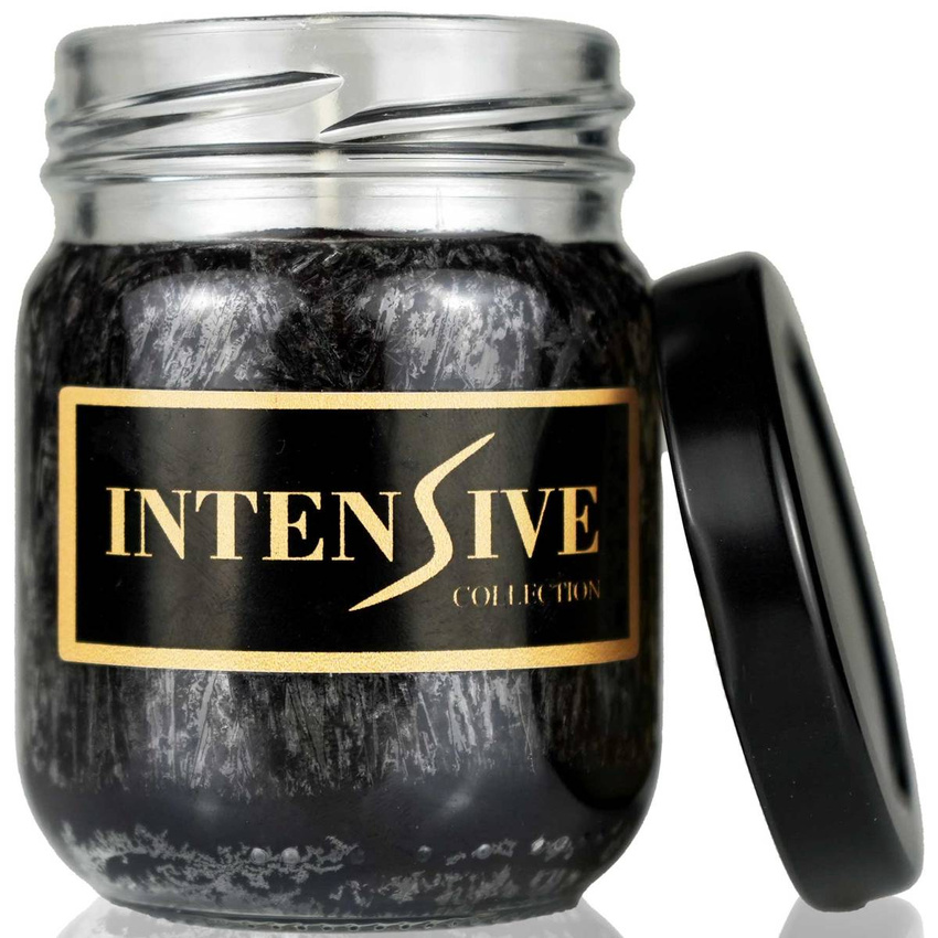 Intensive Collection Vela perfumada de exterior natural negra en tarro de 90 g - Wooden Home