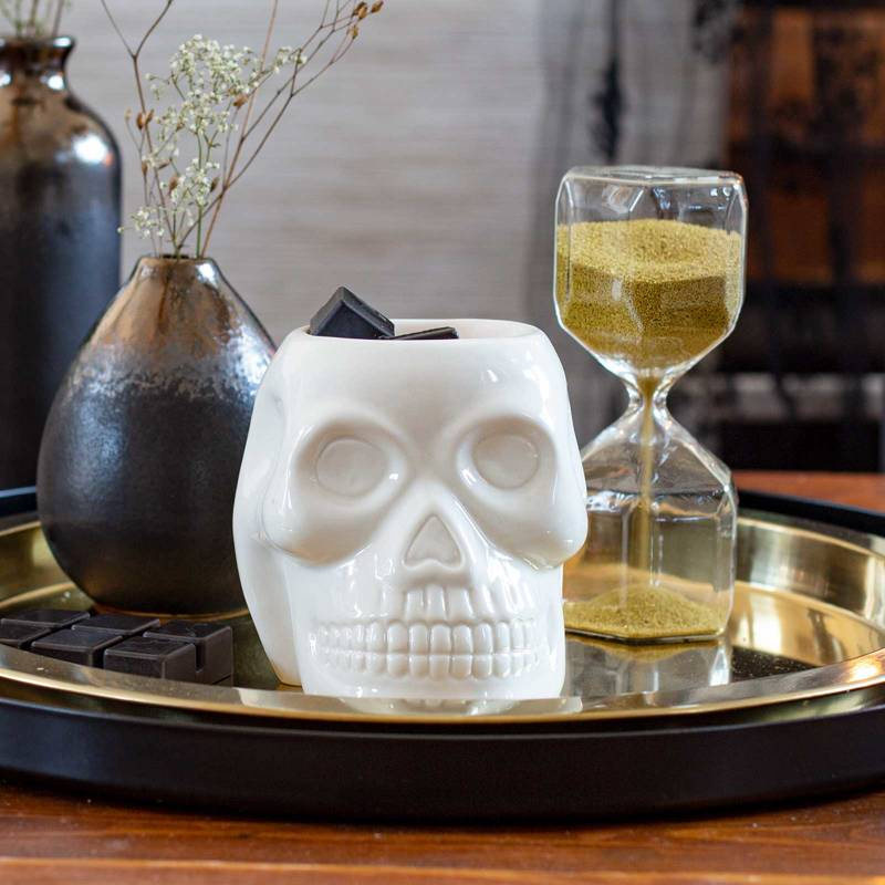 Ceramic wax burner - Skull