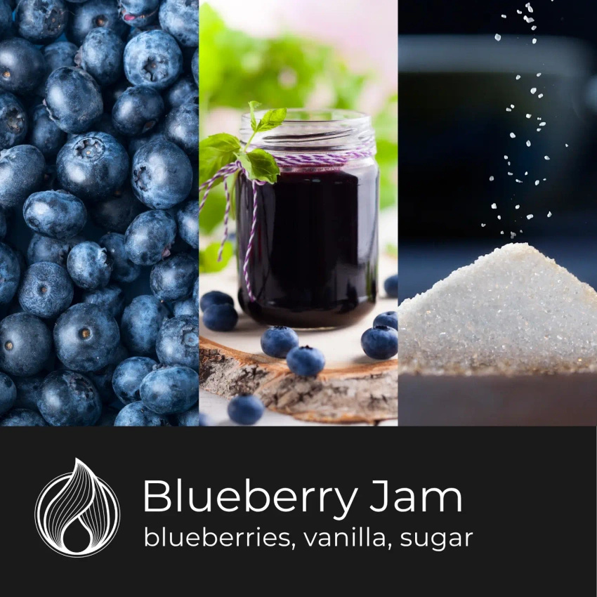 Candle World soy scented candle jar Blueberry Jam 120 g