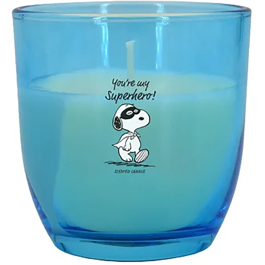 Peanuts Snoopy candela profumata in vetro You're my Superhero 100 g