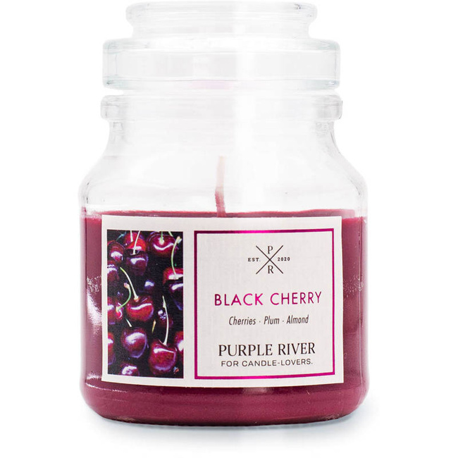 Bougie de soja parfumée Black Cherry Purple River 113 g