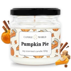 Candle World bougie de soja parfumée pot Pumpkin Pie 120 g Citrouille