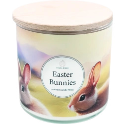 Candle World bougie parfumée au soja de Pâques 3 mèches Easter Bunnies 460 g