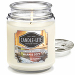 Bougie parfumée naturelle vanille bois de santal - Warm Cozy Candle-lite