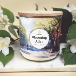 Candle World soja-Duftkerze 3 Dochte Blooming Alley 460 g Jasmin Maiglöckchen