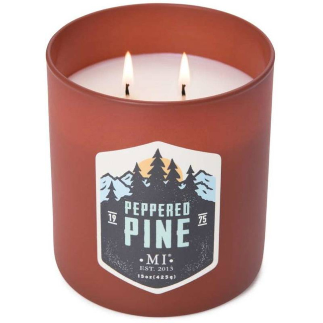 Soja geurkaars voor mannen Peppered Pine Colonial Candle