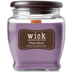 Vela perfumada de soja mecha de madera Colonial Candle Wick - Plumberry